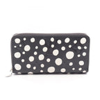 Louis Vuitton Round Wallet LV YK Zippy Monogram Empreinte Noir Yayoi Kusama