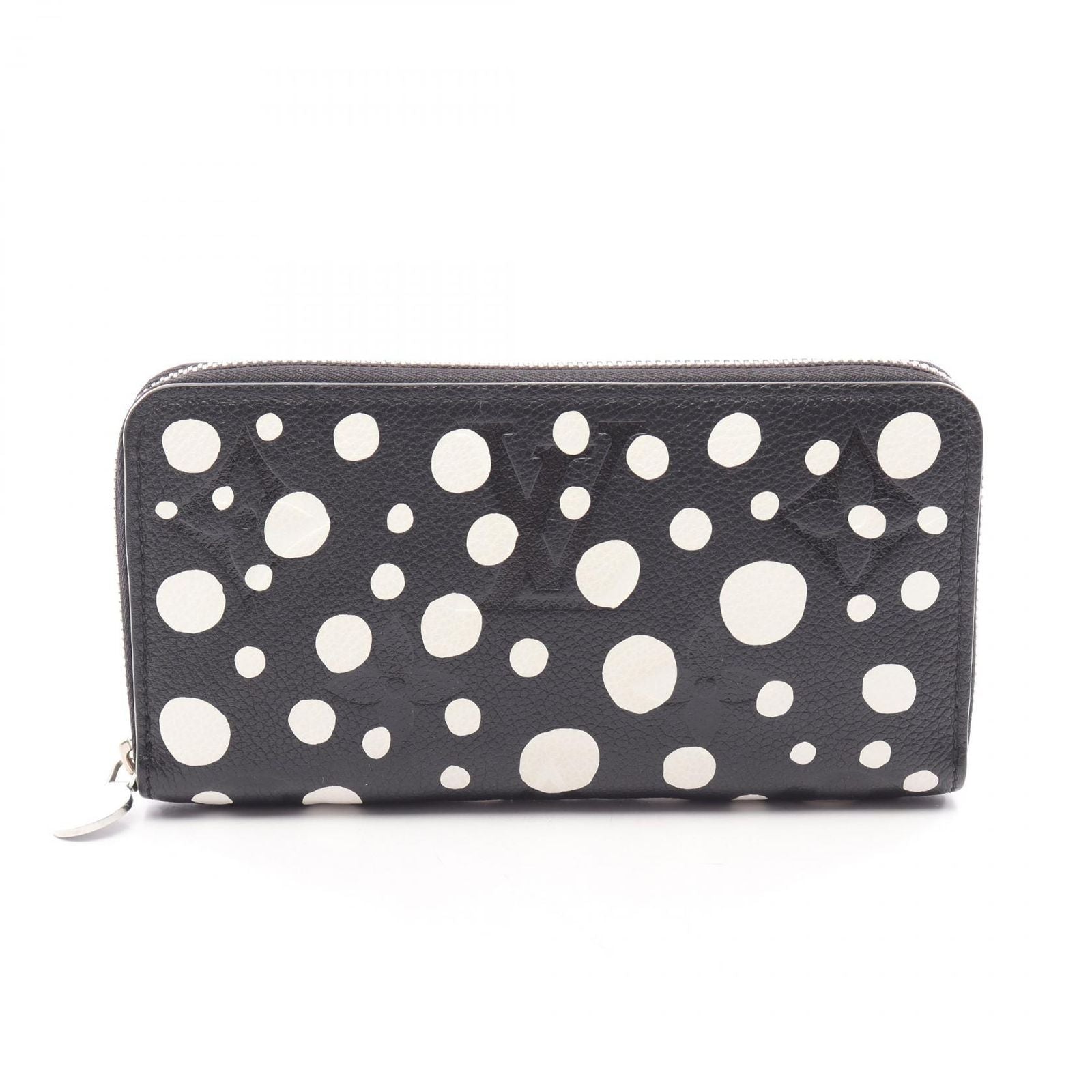 Louis Vuitton Round Wallet LV YK Zippy Monogram Empreinte Noir Yayoi Kusama