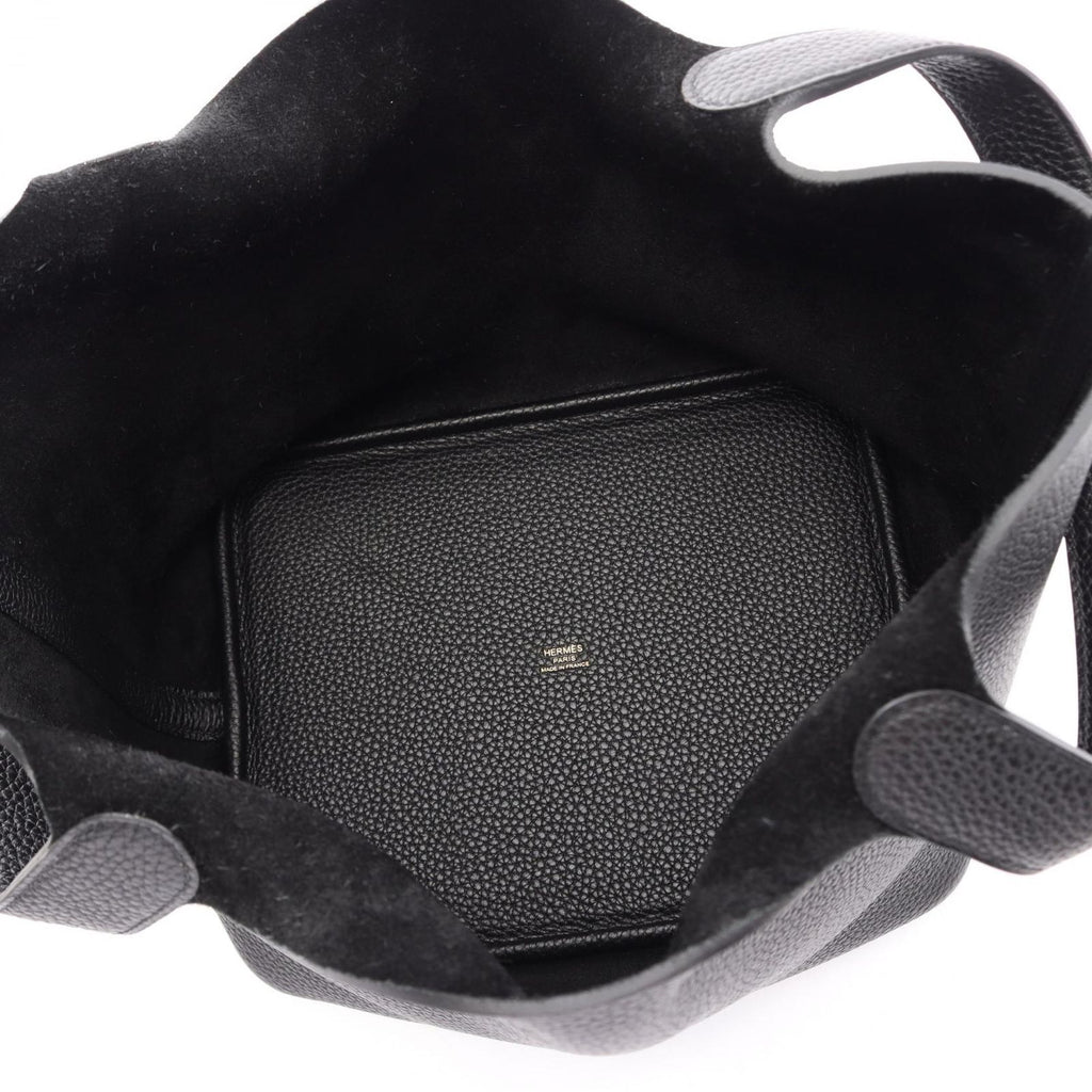Hermes Handbag Picotin Lock MM Black Leather — view 3