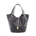 Hermes Handbag Picotin Lock MM Black Leather