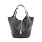 Hermes Handbag Picotin Lock MM Black Leather