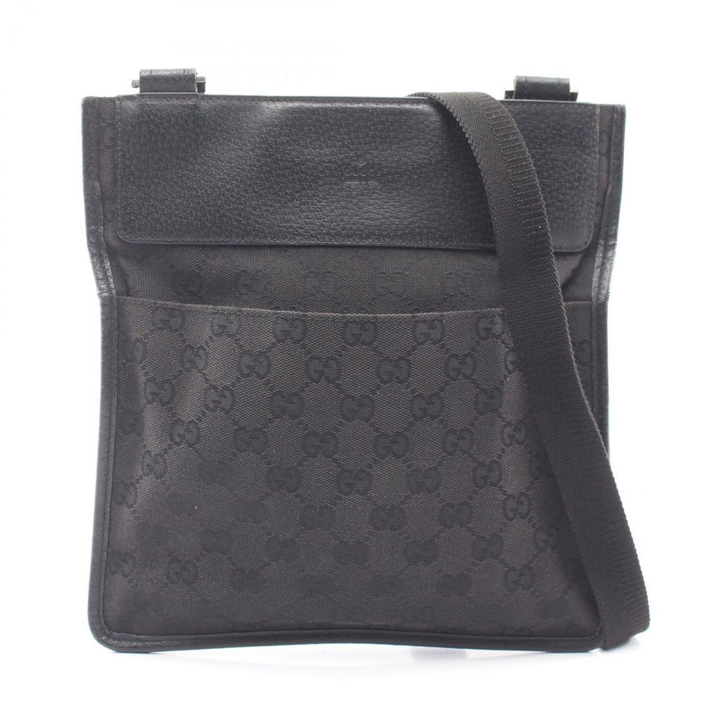 Gucci Shoulder Bag GG Canvas Black