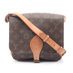 Louis Vuitton Shoulder Bag Cartouchiere MM Canvas Leather