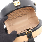 Louis Vuitton Handbag Petite Boite Chapeau 2-Way Beige Black Leather — view 3