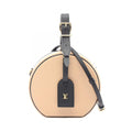 Louis Vuitton Handbag Petite Boite Chapeau 2-Way Beige Black Leather