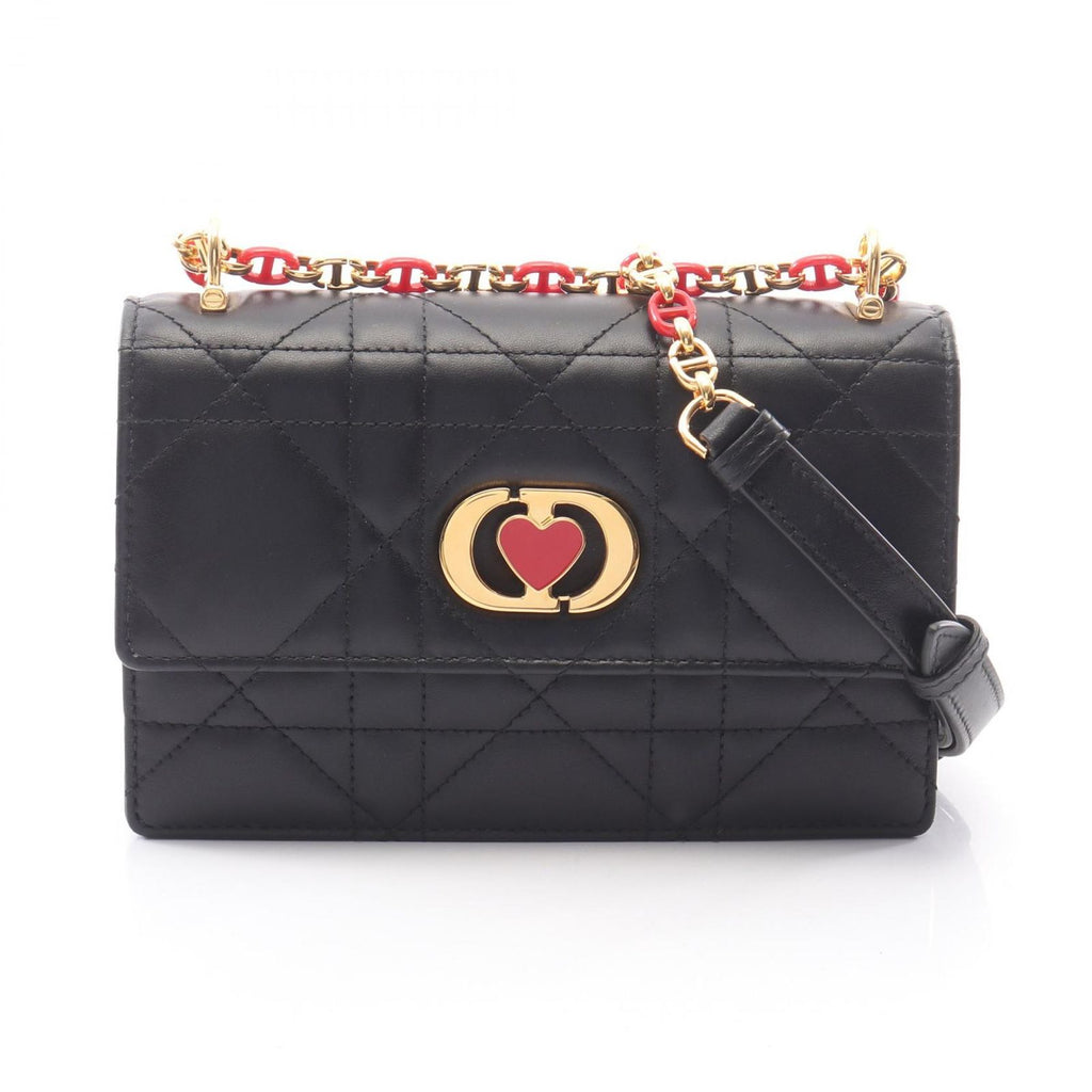 Dior Shoulder Bag Miss Caro Black Leather