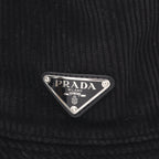 Prada Hat Triangle Plate Corduroy Bucket — view 6