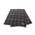 Chanel Shawl CC Logo Tweed Wool Scarf