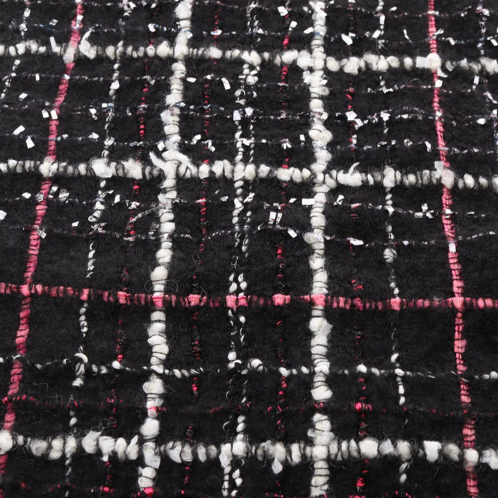 Chanel Shawl CC Logo Tweed Wool Scarf — view 6