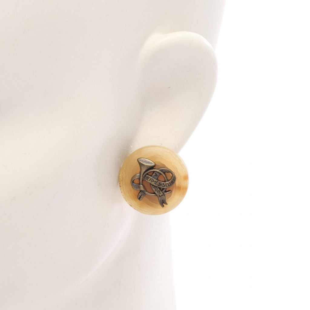 Hermes Earrings Circle Gold — view 4