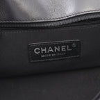 Chanel Shoulder Bag Quilted Black Multi Fabric Lambskin Chain — view 4