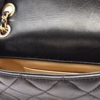 Chanel Shoulder Bag Quilted Mini Black Lambskin Mini Chain — view 8