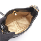 Chanel Shoulder Bag Quilted Small Hobo Black Lambskin Chain — view 3