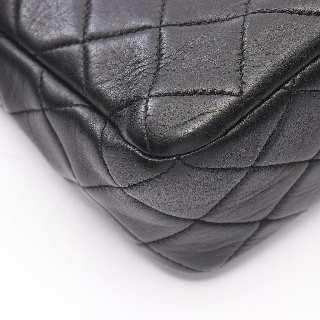 Chanel Shoulder Bag Quilted Small Hobo Black Lambskin Chain — view 6