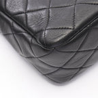 Chanel Shoulder Bag Quilted Small Hobo Black Lambskin Chain — view 6