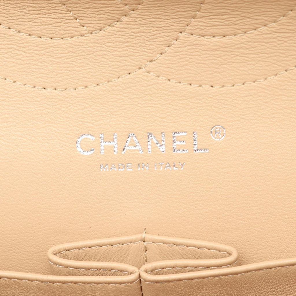 Chanel Shoulder Bag Big Quilted 30 Classic Large Double Flap Beige Caviar — view 4