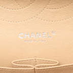 Chanel Shoulder Bag Big Quilted 30 Classic Large Double Flap Beige Caviar — view 4