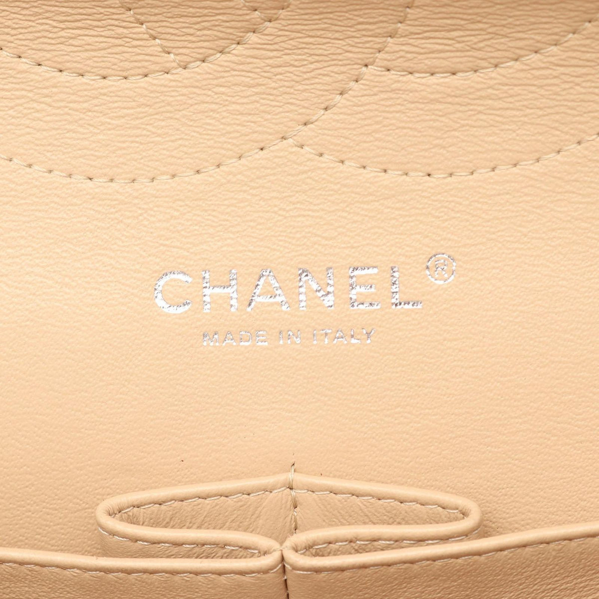 Chanel Shoulder Bag Big Quilted 30 Classic Large Double Flap Beige Caviar — view 4
