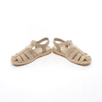 Prada Sandals Triangle Logo Fisherman Beige Suede — view 3