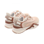 Fendi Sneakers Flow Pink Beige Suede — view 2
