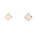 Fendi Earrings Forever Gold White