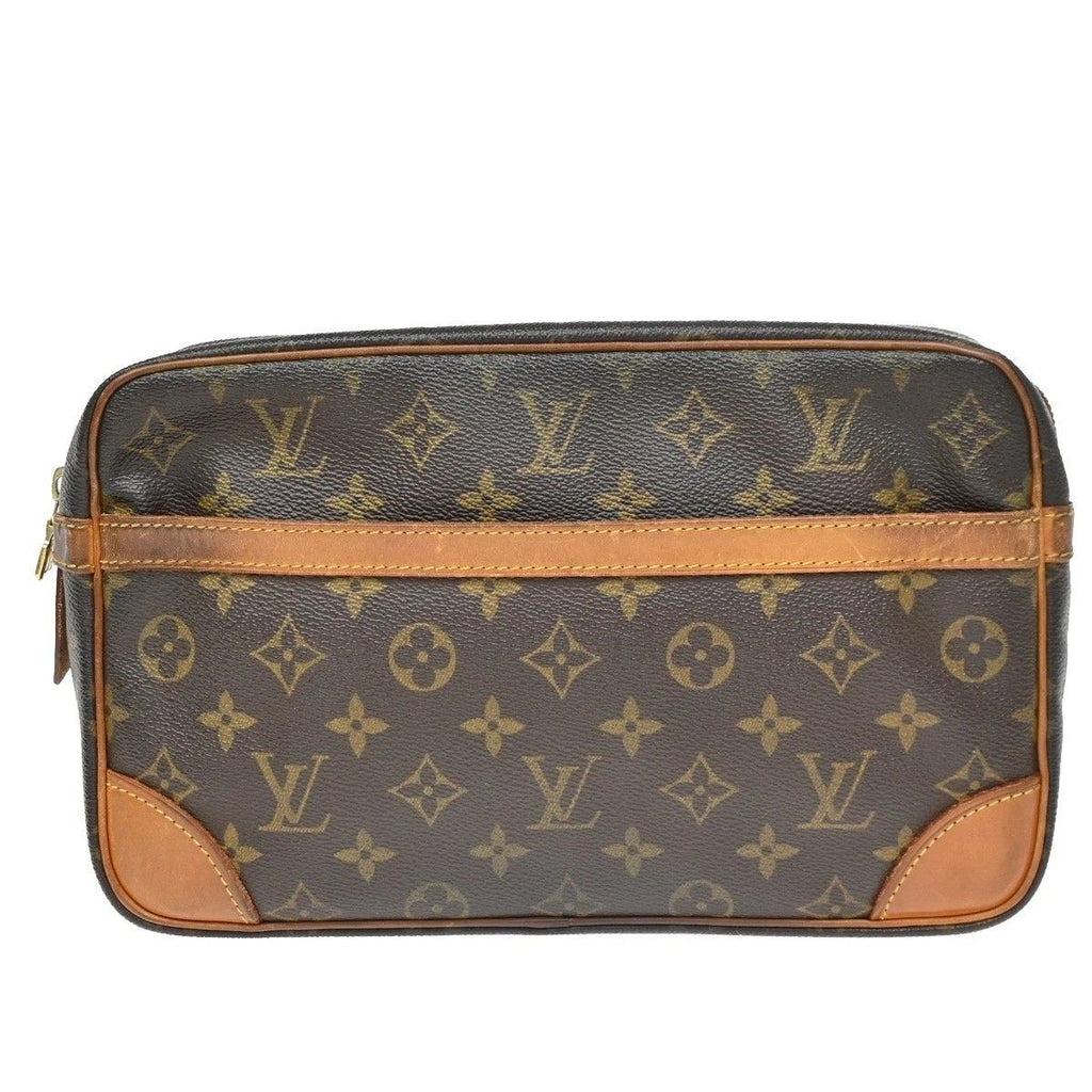 Louis Vuitton Compiegne 28 Clutch Monogram Leather