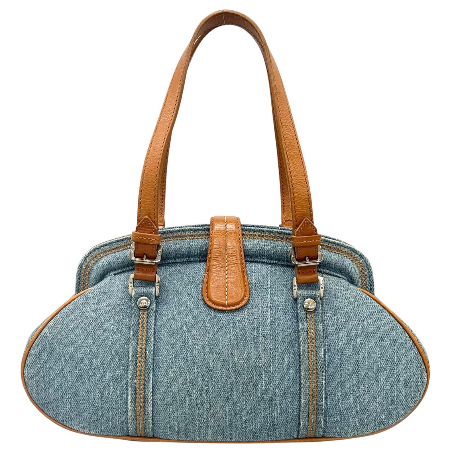 Dior Handbag John Galiano Blue Flower Embroidery — view 2