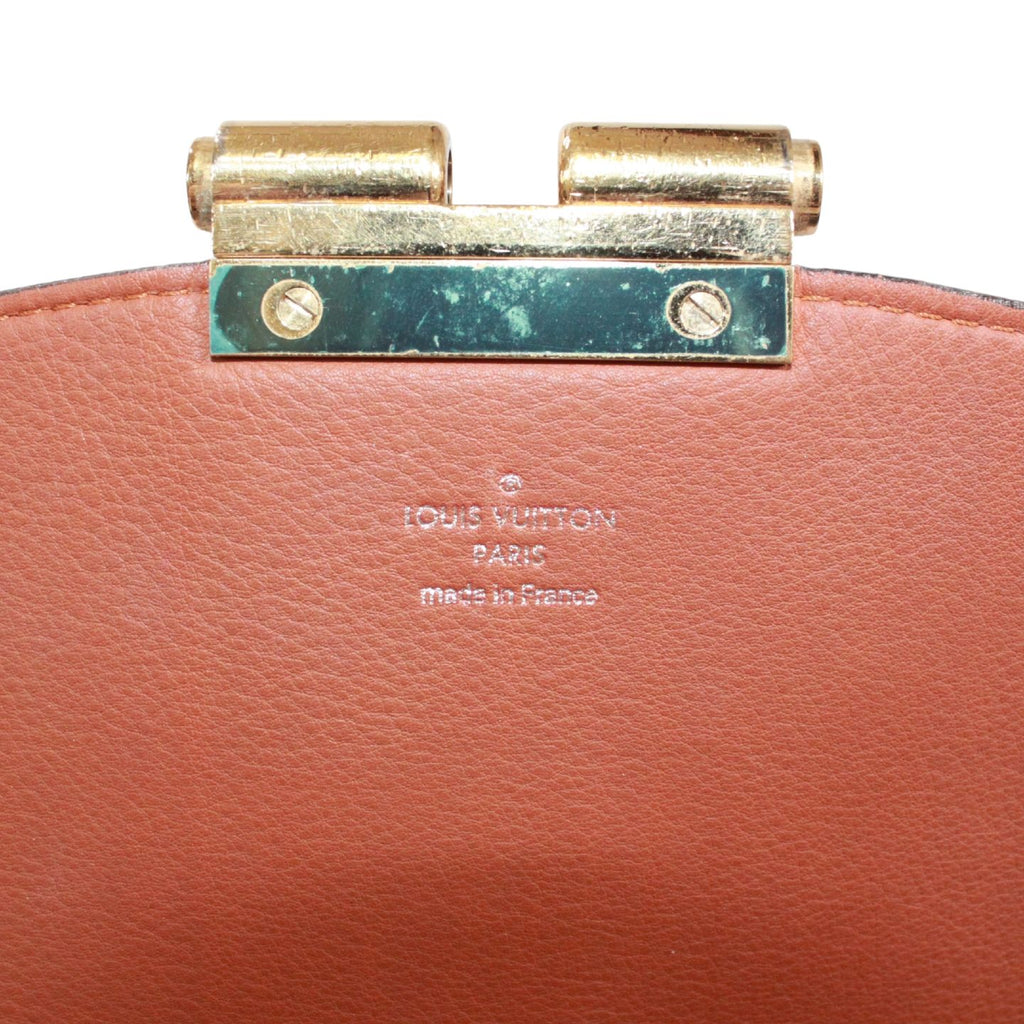 Louis Vuitton Olympe Monogram Leather Brown Handbag Gold — view 9