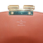 Louis Vuitton Olympe Monogram Leather Brown Handbag Gold — view 9