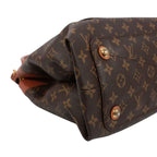 Louis Vuitton Olympe Monogram Leather Brown Handbag Gold — view 6