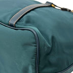 Prada Tessuto Saffiano Nylon Leather Green Tote Gold — view 7