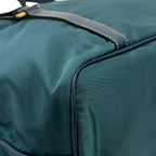 Prada Tessuto Saffiano Nylon Leather Green Tote Gold — view 6