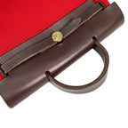 Hermes Herbag a Dos PM Towarmilode Leather Orange Brown Red Backpack Gold — view 7