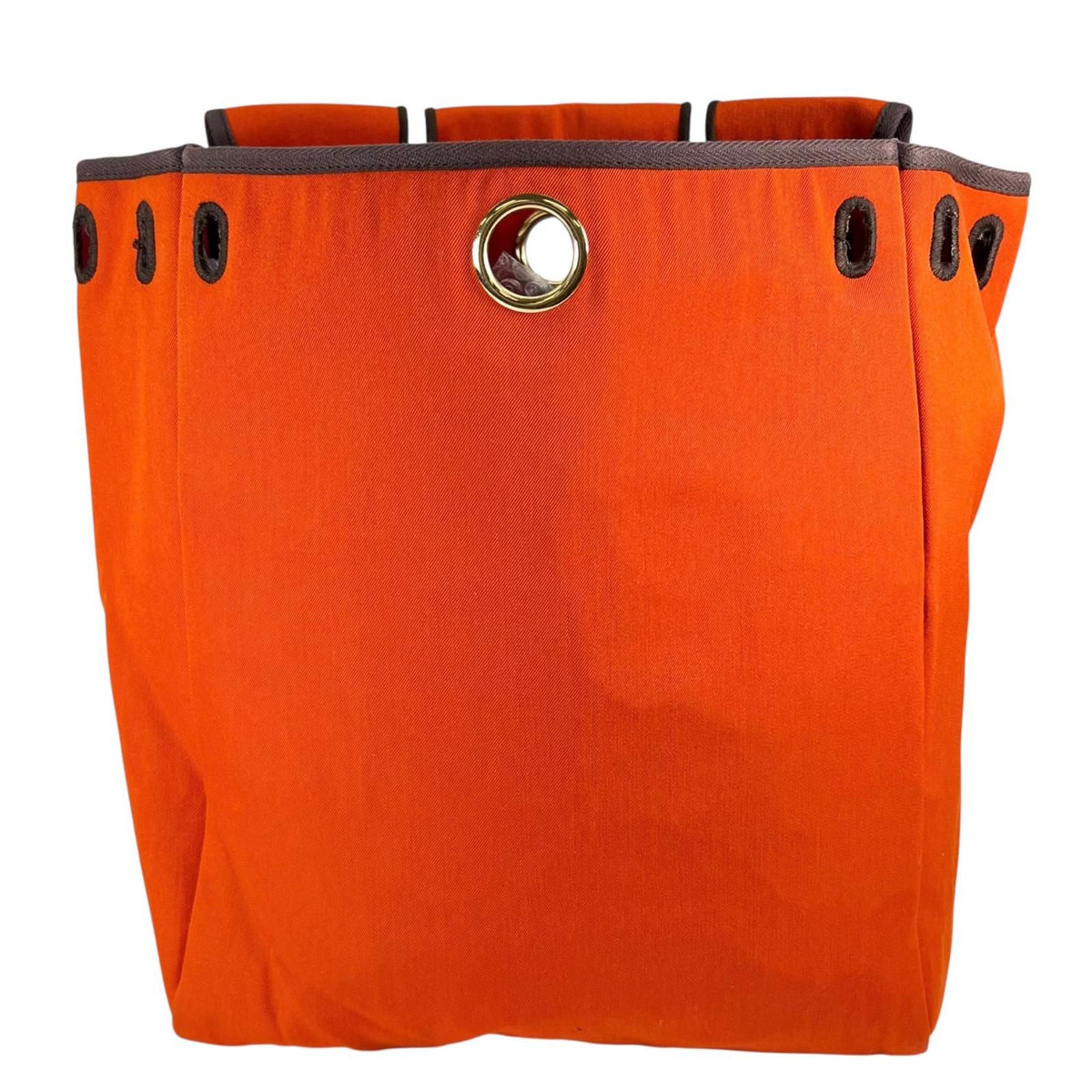 Hermes Herbag a Dos PM Towarmilode Leather Orange Brown Red Backpack Gold — view 5