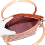 Chanel Medallion Tote Enamel Leather Orange Silver — view 7