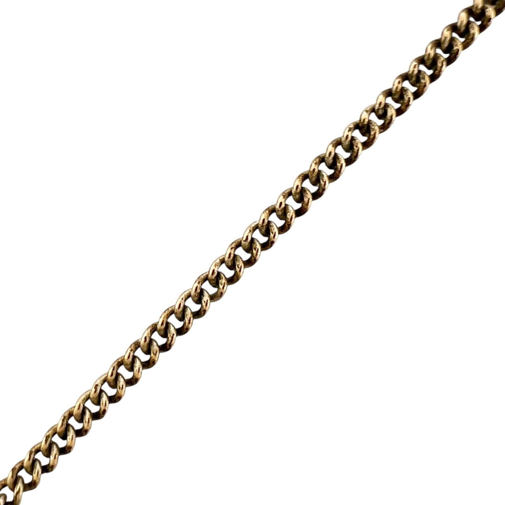 Chanel CC Logo Ribbon Motif Metal Gold Necklace — view 4