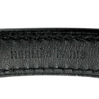 Hermes Series Looping Leather Black White Bracelet Silver — view 4