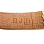 Hermes Micro Kelly Leather Yellow Bracelet Silver — view 4