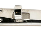 Hermes Micro Kelly Leather Yellow Bracelet Silver — view 6