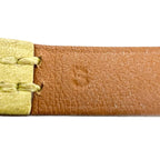 Hermes Micro Kelly Leather Yellow Bracelet Silver — view 5