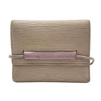 Louis Vuitton Porte-Monnaie Elastic Trifold Wallet Epi Leather Gray Ju Rubber — view 2