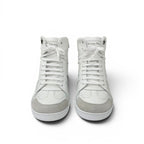 Dior Star Sneakers Leather Suede White Black Logo High — view 2