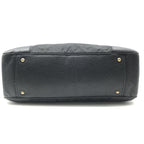 Prada Leather Logo Boston Black Purse — view 5