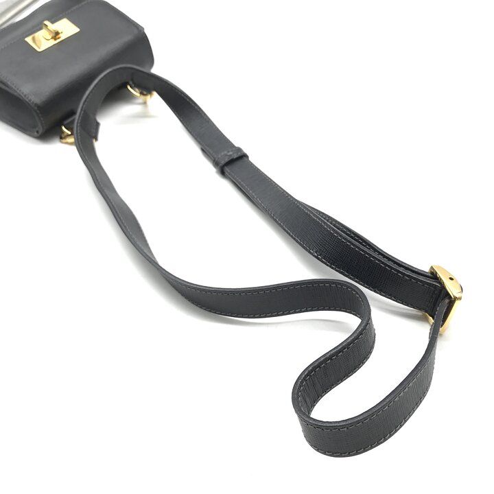 Gucci Logo Turnlock Leather Waist Pouch Shoulder Bag Black Purse — view 7