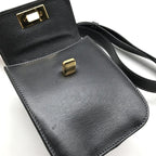 Gucci Logo Turnlock Leather Waist Pouch Shoulder Bag Black Purse — view 8