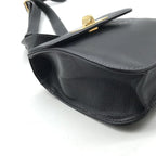 Gucci Logo Turnlock Leather Waist Pouch Shoulder Bag Black Purse — view 5