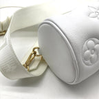 Louis Vuitton Bubble Glam Papillon BB Leather Mini Shoulder Bag Purse White — view 5