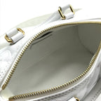 Louis Vuitton Bubble Glam Papillon BB Leather Mini Shoulder Bag Purse White — view 9
