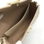 Louis Vuitton Monogram Empreinte Chain Wallet Shoulder Bag Cream Confirmed — view 8