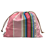Loewe Pouch Drawstring Pink White Multi Paula'slbiza Cotton — view 2